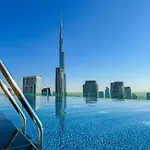 64Th Floor Skyline Pool With Burj Khalifa View In Paramount Hotel Midtown