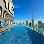 64Th Floor Skyline Pool With Burj Khalifa View In Paramount Hotel Midtown