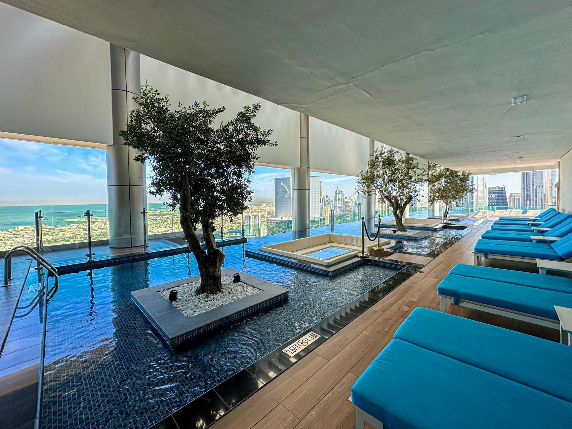 64th Floor Skyline Pool With Burj Khalifa View In Paramount Midtown Dubai