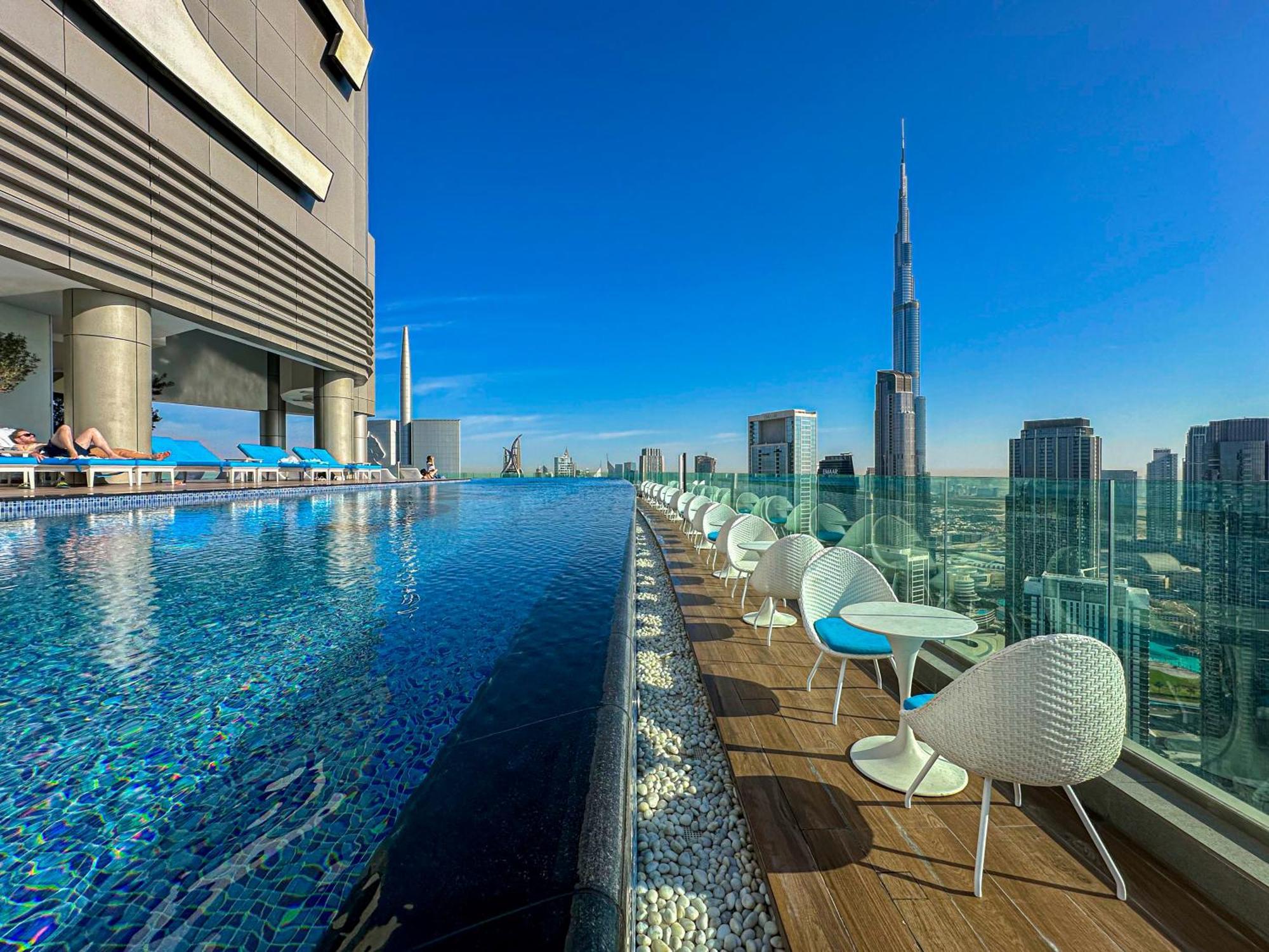 64th Floor Skyline Pool With Burj Khalifa View In Paramount Midtown Dubai