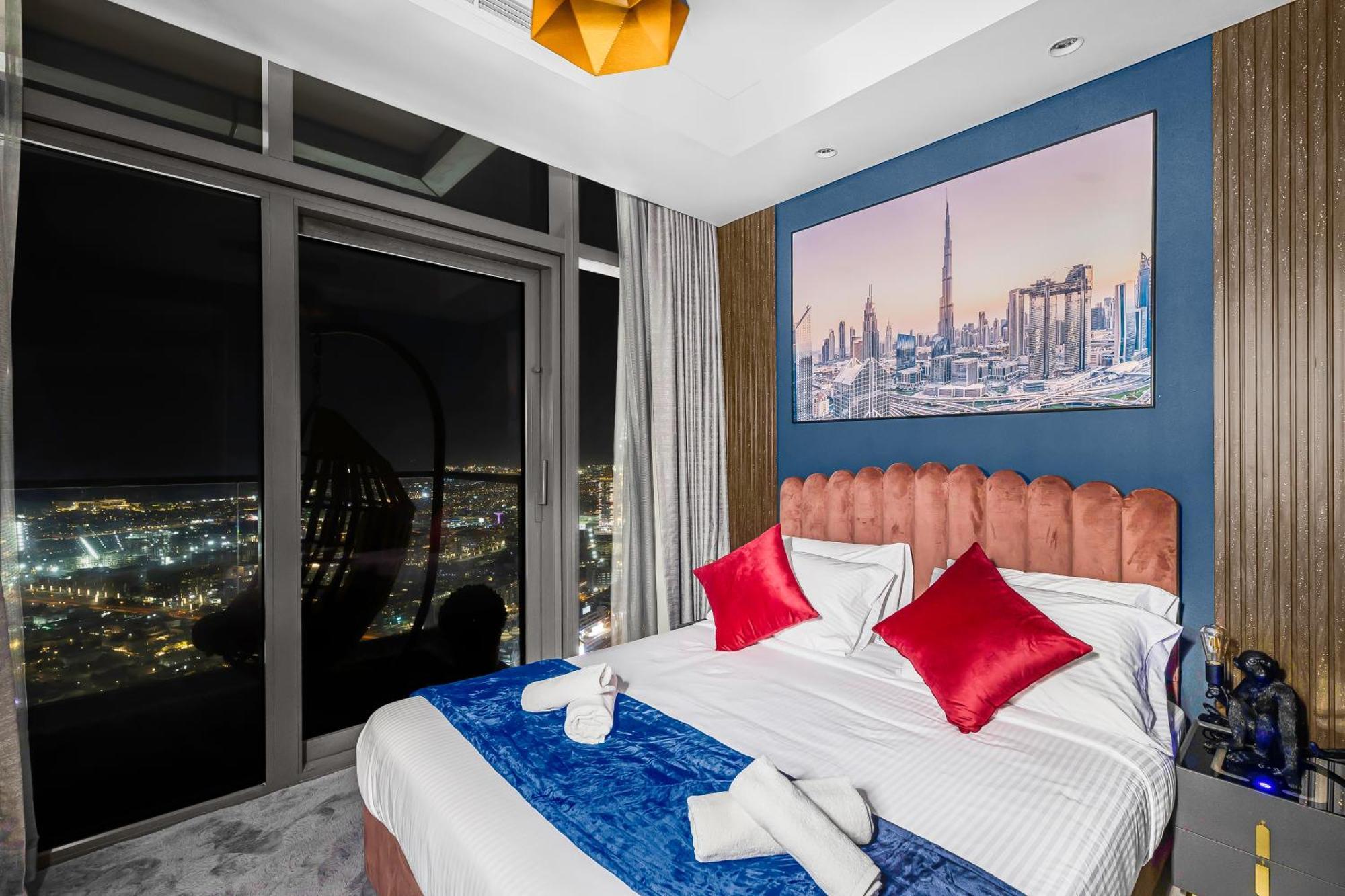 Apartment 64th Floor Skyline Pool With Burj Khalifa View In Paramount Midtown
