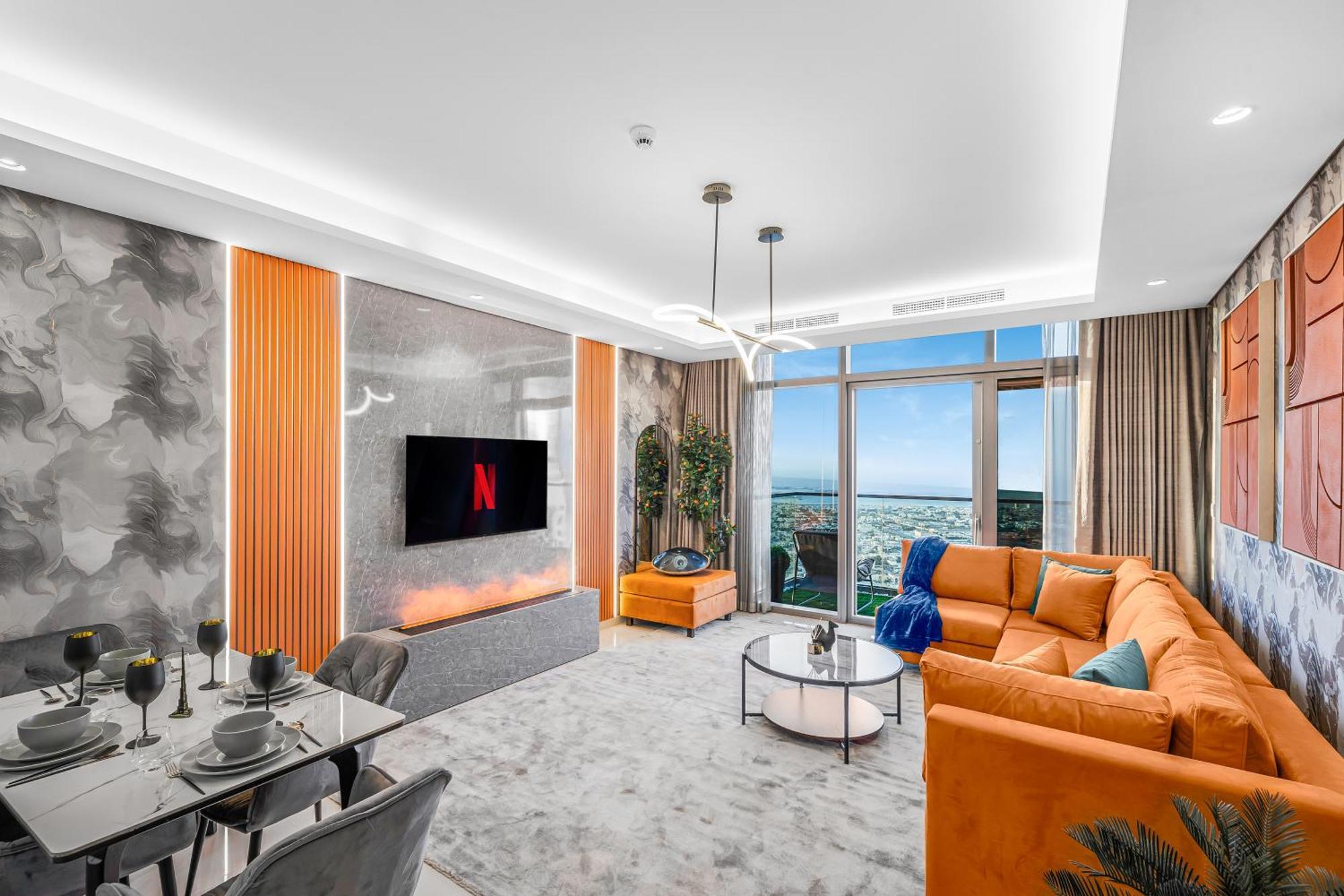 Apartment 64th Floor Skyline Pool With Burj Khalifa View In Paramount Midtown *